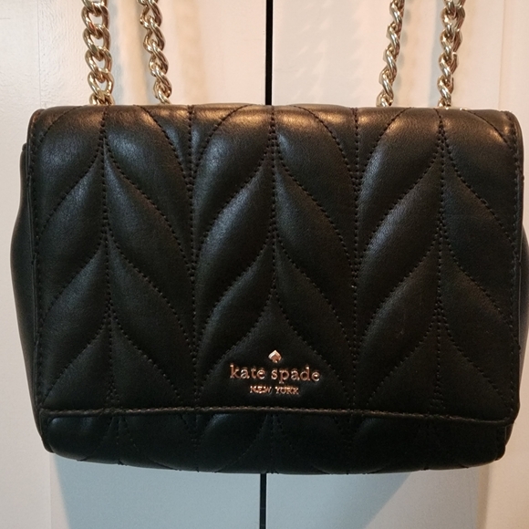 Kate Spade NWOT Quilted Black purse - Picture 5 of 7